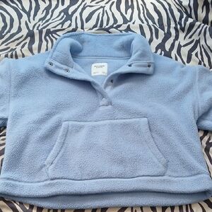 Abercrombie & Fitch Sky Blue Fleece Jacket